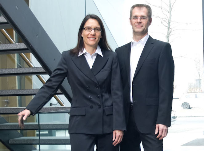 Gemeinsam leiten Sabine Erlebach und Matthias Stender das Augsburger IT-Unternehmen datac Kommunikationssysteme.